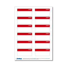 Beschriftungsetiketten rot BOXX/Koffer/Clip 12 St. (1 Bogen)