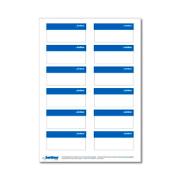 Labelling sticker SR blue 1 sheet